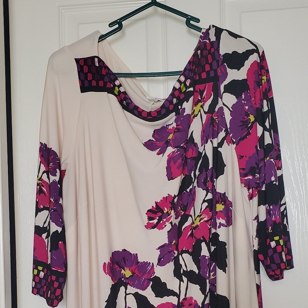White floral dress